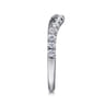 14K White Gold Diamond Wedding Band - 0.4 ct