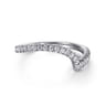 14K White Gold Diamond Wedding Band - 0.26 ct