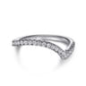 14K White Gold Diamond Wedding Band - 0.23 ct
