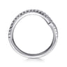 14K White Gold Diamond Wedding Band - 0.23 ct
