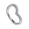 14K White Gold Diamond Wedding Band - 0.23 ct