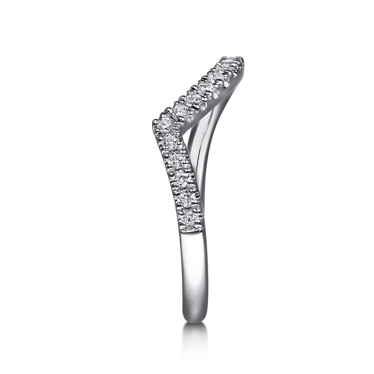 14K White Gold Diamond Wedding Band - 0.23 ct - Shot 5