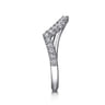 14K White Gold Diamond Wedding Band - 0.23 ct