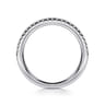14K White Gold Diamond Wedding Band - 0.16 ct