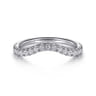 14K White Gold Diamond Wedding Band - 0.36 ct