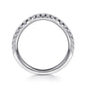 14K White Gold Diamond Wedding Band - 0.36 ct