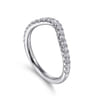 14K White Gold Diamond Wedding Band - 0.36 ct
