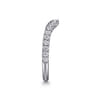 14K White Gold Diamond Wedding Band - 0.36 ct