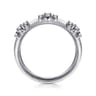 14K White Gold Diamond Wedding Band - 0.14 ct