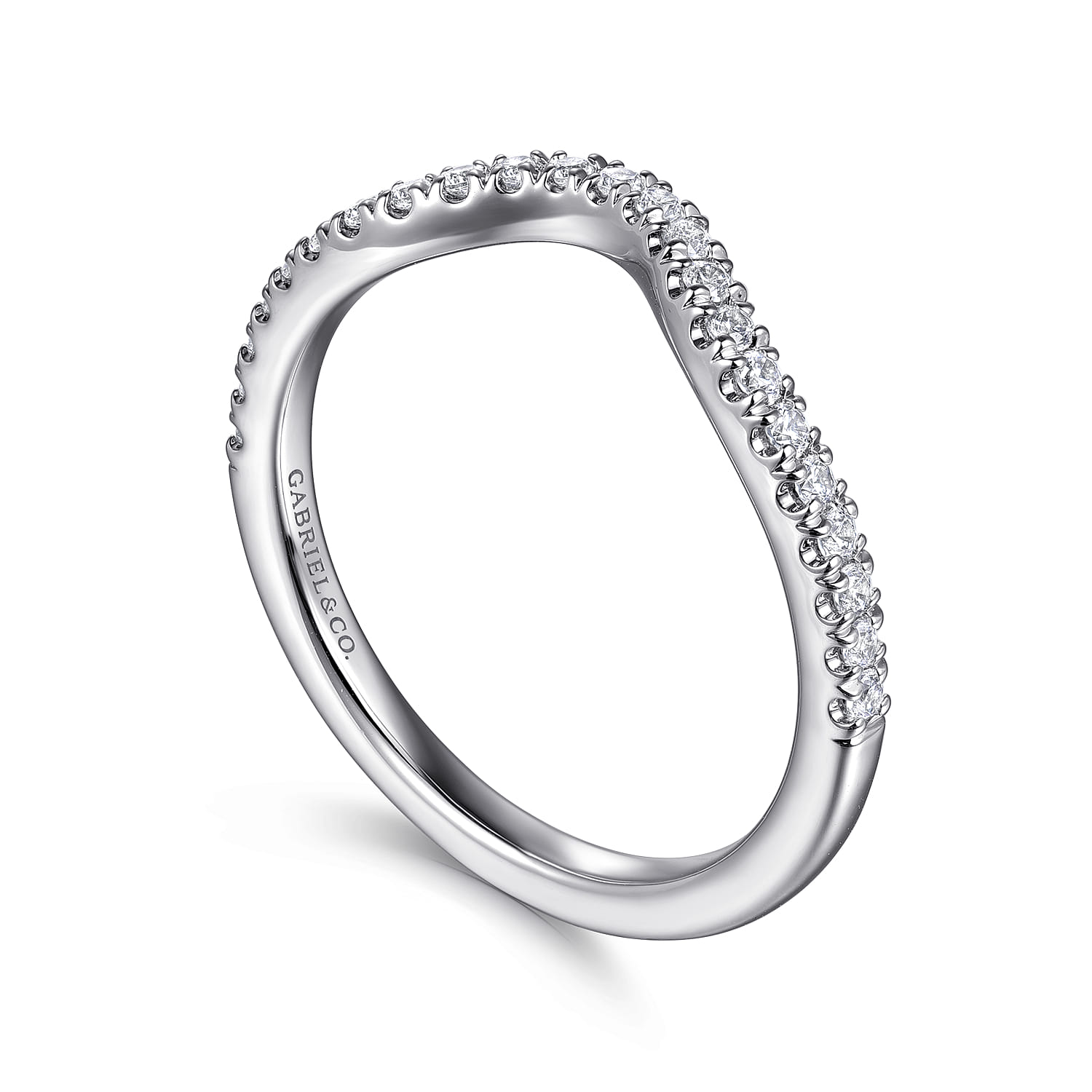 14K White Gold Diamond Wedding Band - 0.23 ct - Shot 3