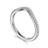 14K White Gold Diamond Wedding Band - 0.23 ct