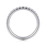 14K White Gold Diamond Wedding Band - 0.4 ct