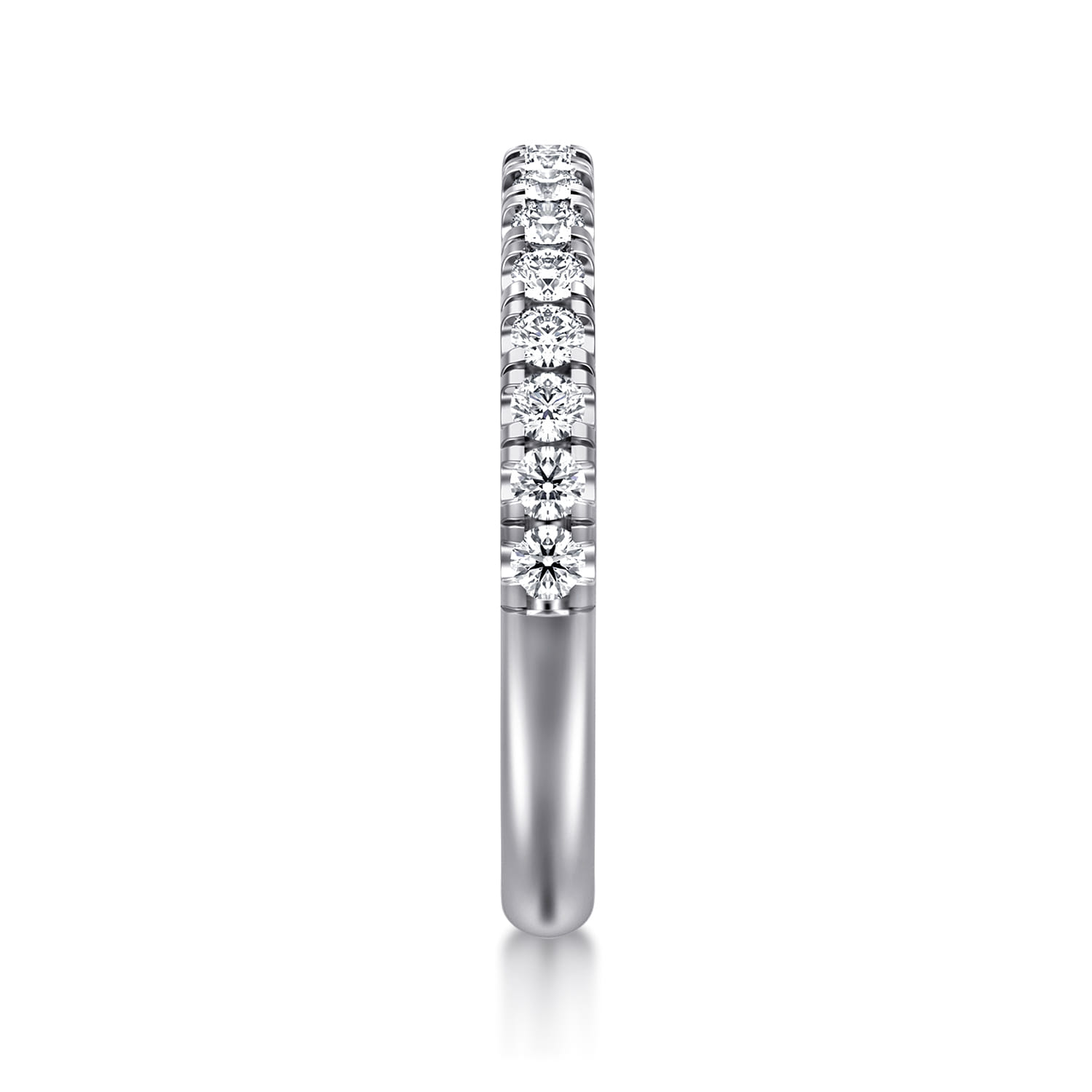 14K White Gold Diamond Wedding Band - 0.4 ct - Shot 4