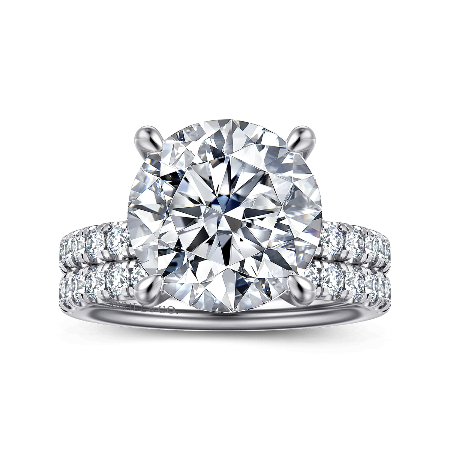 14K White Gold Diamond Wedding Band - 0.4 ct - Shot 4