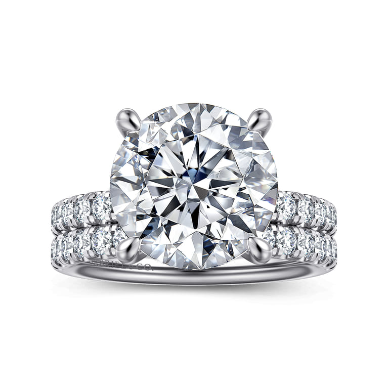 14K White Gold Diamond Wedding Band - 0.4 ct - Shot 4