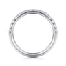 14K White Gold Diamond Wedding Band - 0.4 ct