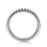 14K White Gold Diamond Wedding Band - 0.3 ct