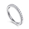 14K White Gold Diamond Wedding Band - 0.3 ct