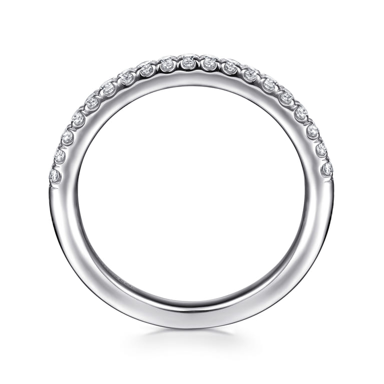14K White Gold Diamond Wedding Band - 0.25 ct - Shot 2