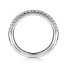 14K White Gold Diamond Wedding Band - 0.25 ct
