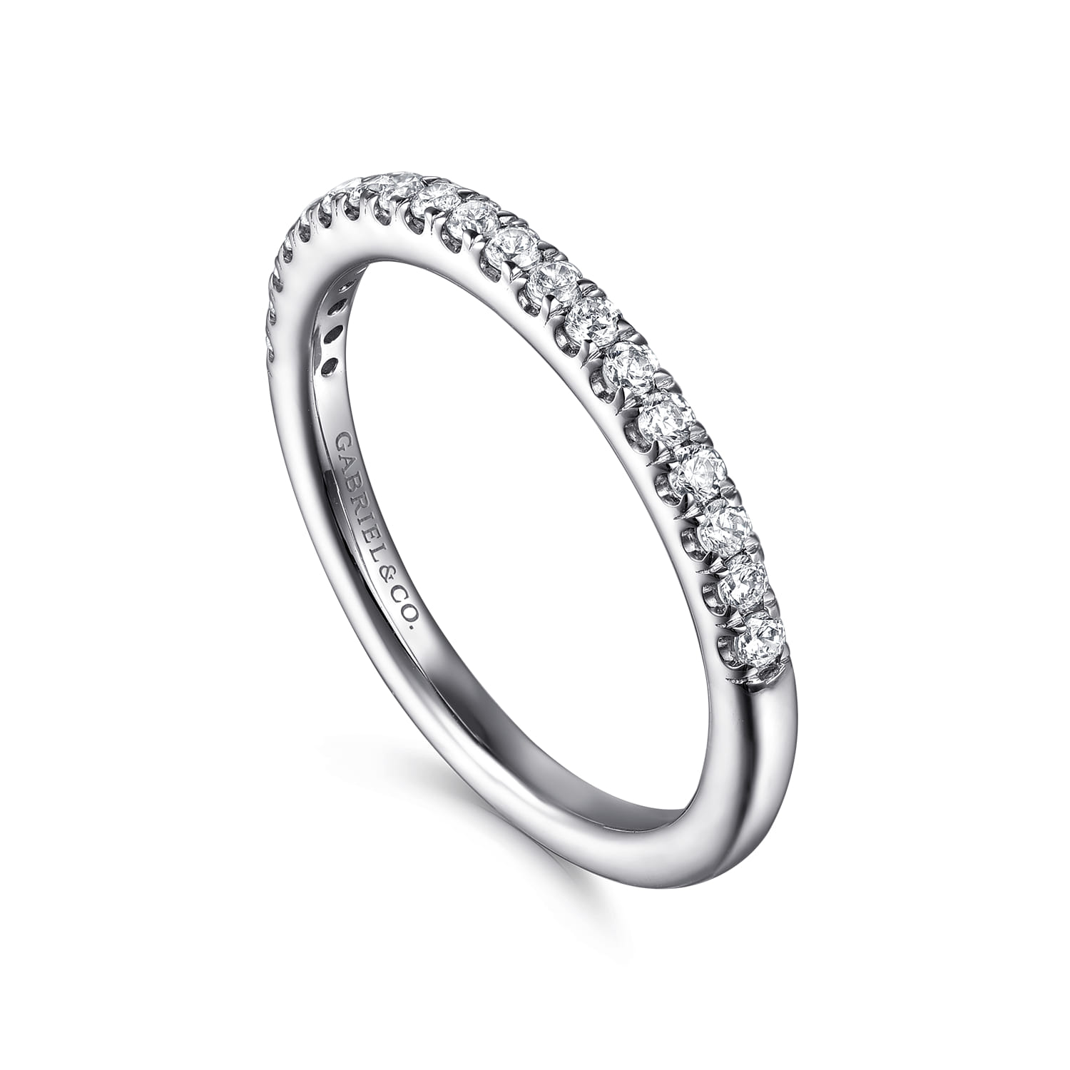 14K White Gold Diamond Wedding Band - 0.25 ct - Shot 3