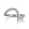 14K White Gold Diamond Wedding Band - 0.4 ct