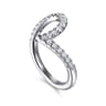 14K White Gold Diamond Wedding Band - 0.4 ct