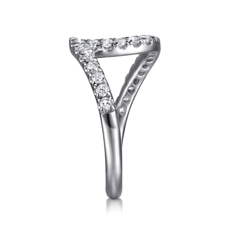 14K White Gold Diamond Wedding Band - 0.4 ct - Shot 4