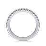 14K White Gold Diamond Wedding Band - 0.3 ct