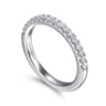 14K White Gold Diamond Wedding Band - 0.3 ct