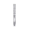 14K White Gold Diamond Wedding Band - 0.3 ct