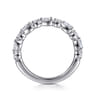 14K White Gold Diamond Wedding Band - 0.7 ct
