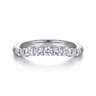 14K White Gold Diamond Wedding Band - 0.4 ct