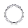 14K White Gold Diamond Wedding Band - 0.4 ct