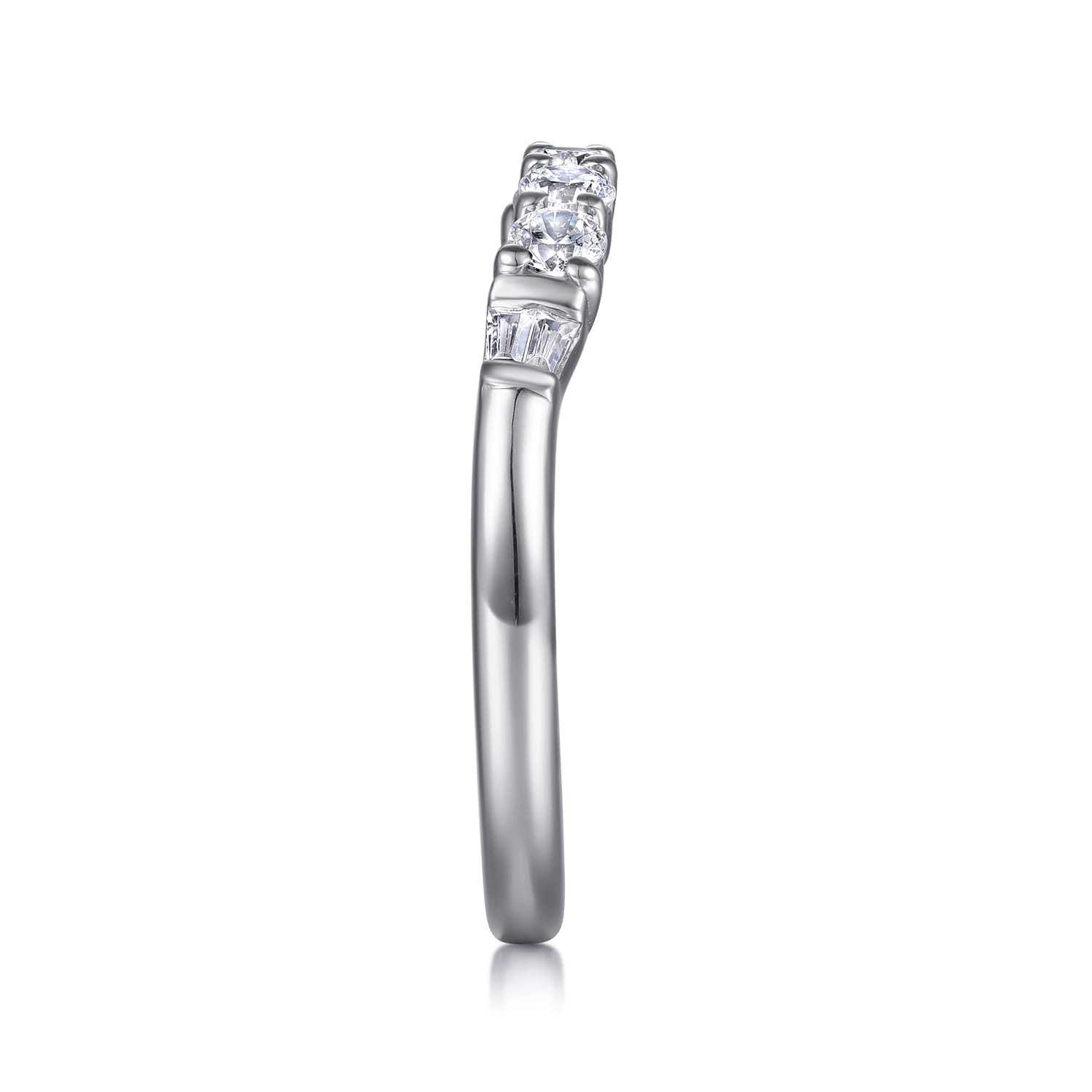 14K White Gold Diamond Wedding Band - 0.4 ct - Shot 5