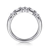 14K White Gold Diamond Wedding Band - 0.35 ct