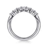14K White Gold Diamond Wedding Band - 0.35 ct