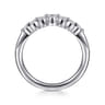 14K White Gold Diamond Wedding Band - 0.35 ct