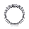 14K White Gold Diamond Wedding Band - 0.75 ct