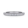 14K White Gold Diamond Wedding Band - 0.23 ct