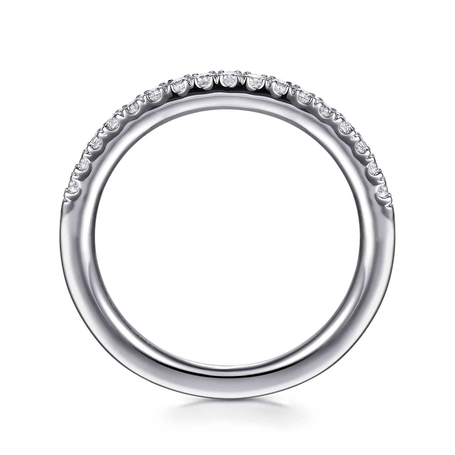 14K White Gold Diamond Wedding Band - 0.23 ct - Shot 2