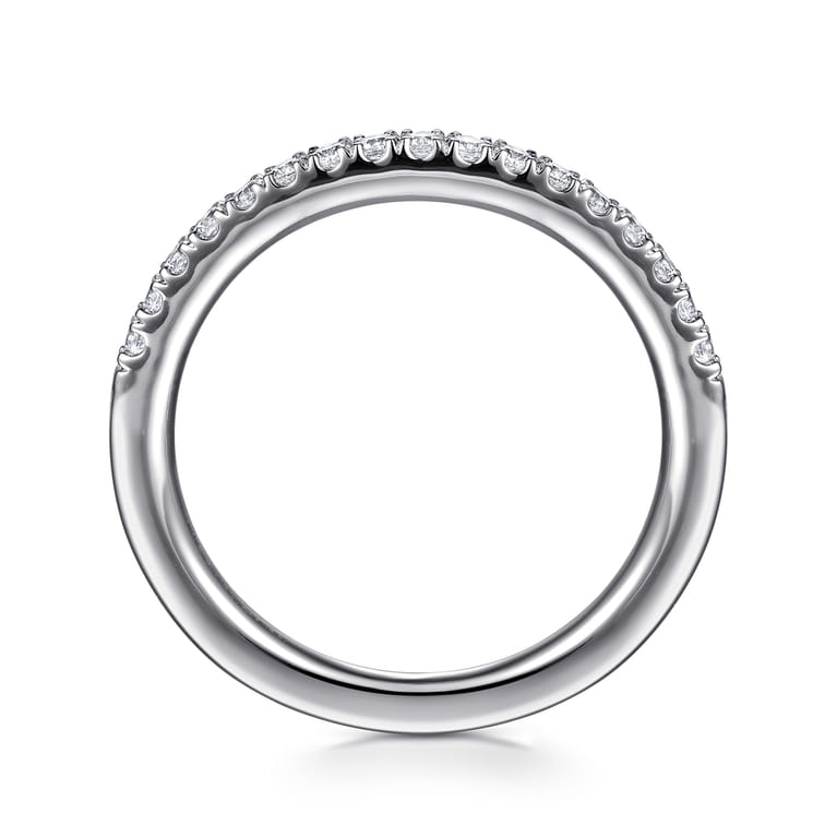14K White Gold Diamond Wedding Band - 0.23 ct - Shot 2