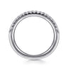14K White Gold Diamond Wedding Band - 0.23 ct
