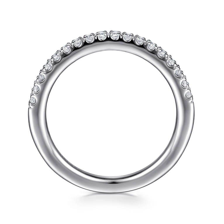 14K White Gold Diamond Wedding Band - 0.25 ct - Shot 2