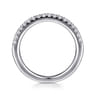 14K White Gold Diamond Wedding Band - 0.25 ct