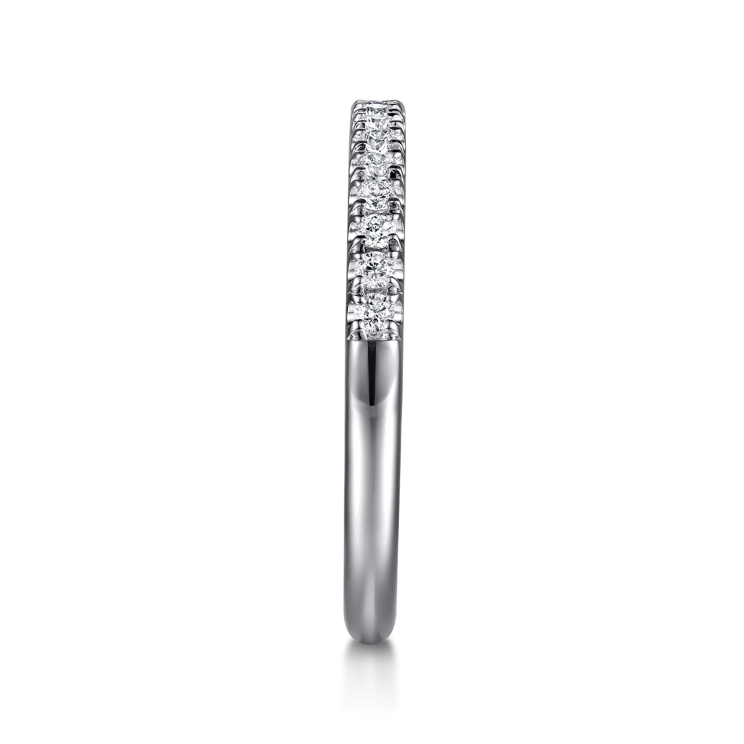 14K White Gold Diamond Wedding Band - 0.25 ct - Shot 4