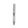 14K White Gold Diamond Wedding Band - 0.25 ct