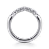 14K White Gold Diamond Wedding Band - 0.5 ct