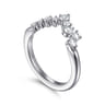 14K White Gold Diamond Wedding Band - 0.5 ct