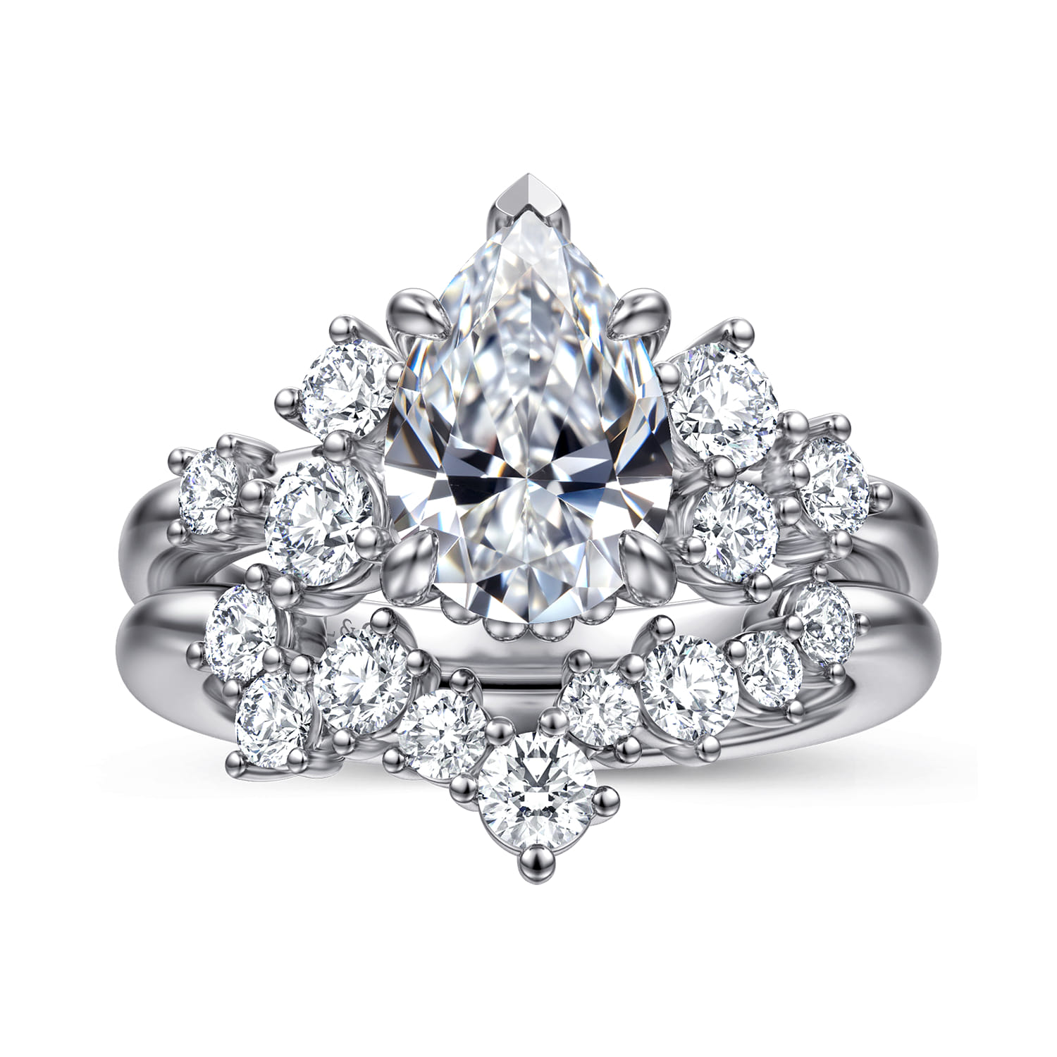 14K White Gold Diamond Wedding Band - 0.5 ct - Shot 4